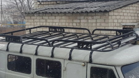 Багажник УАЗ-452 НАВИГАТОР (12 опор) 2-ух секционный